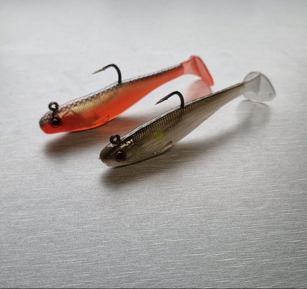 Apex minnows: Misty Olive and Cherry Gel