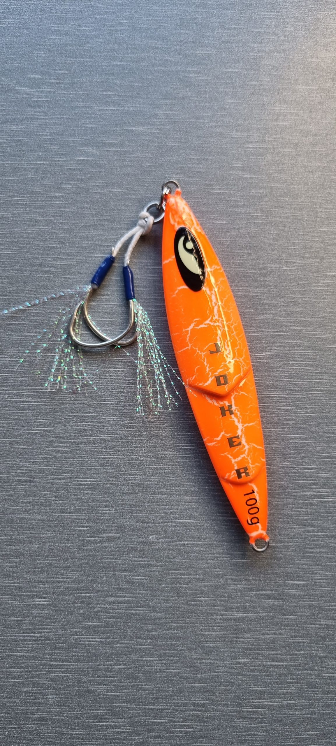 thumbnail image 2 of JOKER MAYHEM Slow Pitch Jig – Green Sprat, 60g-150g, For Bass, Cod, Saltwater 2 of 4