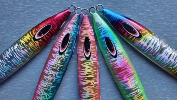 All 5 colours of the amazing Gediko jig