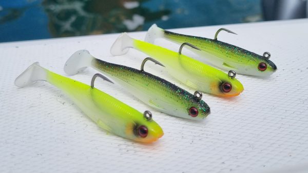 The JOKER Apex Minnows. The Clear Lime and White Shamrock colours