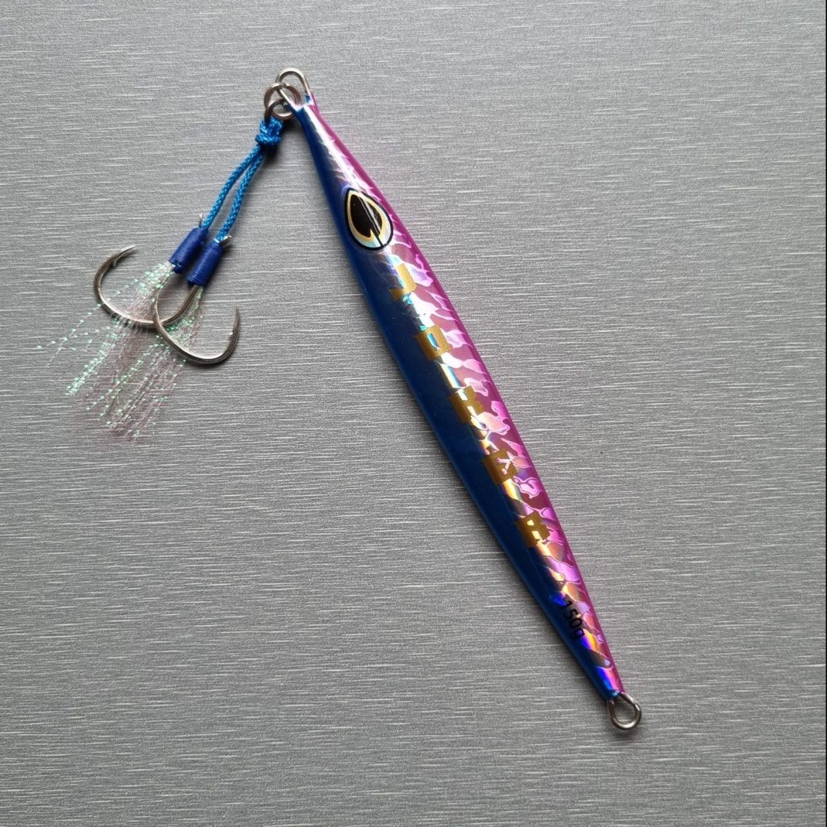 JOKER Cobra jig in the Blue and Pink colour scheme. Available in 100g, 120g, 150g and 180g and 4 other colours.