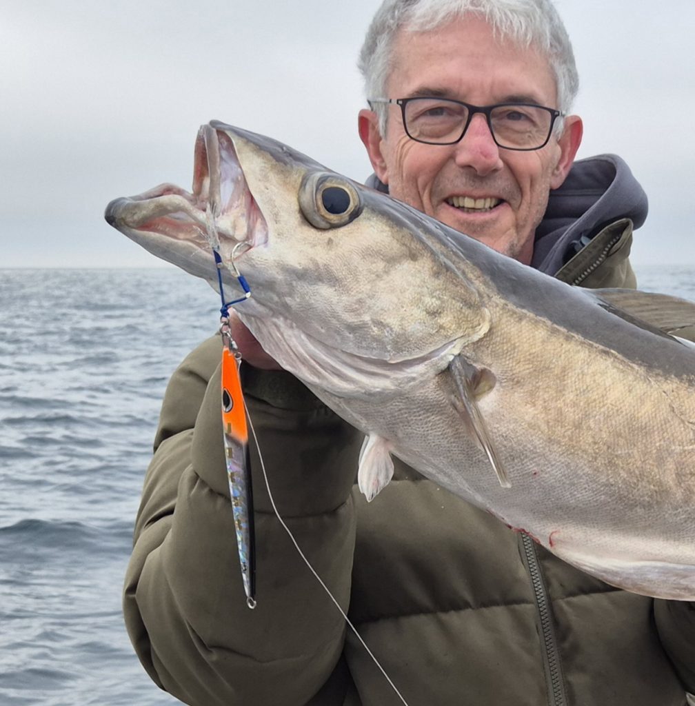 The JOKER 180 gram Cobra slow pitch jig in Orange Shadow colours