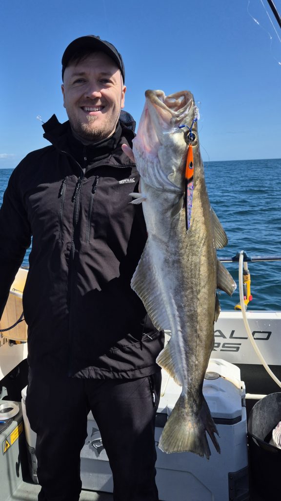 The Cobra jig in Orange Shadow colours